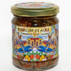 Roselline di Alici con Pomodoro Secco in Olio di Oliva 200g