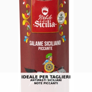 Salame siciliano piccante Nobile di Sicilia carni selezionate Mulinello